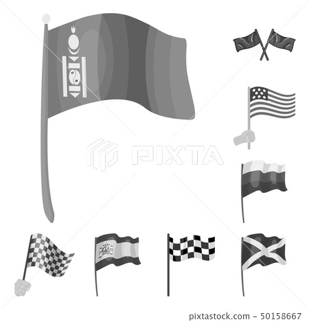 Vector illustration of world and flag sign. Collection of world and ribbon stock vector illustration Vector illustration of world and flag sign. Collection of world and ribbon stock vector illustration 50158667