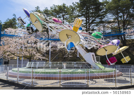 Cherry blossoms and amusement park 002 Cherry blossoms and amusement park 002 50158983