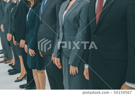 business man, row, morning assembly 50159567