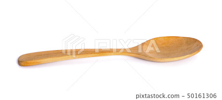 wooden spoon isolated on white background 50161306