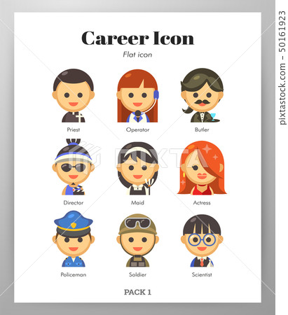 Career icon flat pack Career icon flat pack 50161923