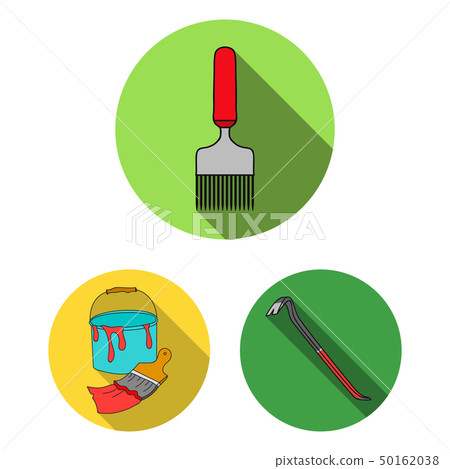 Vector illustration of tool and construction sign. Collection of tool and carpentry stock symbol for 50162038