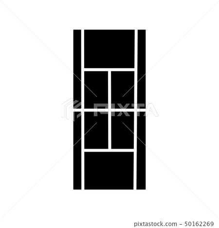 Tennis court. Vector black icon isolated 50162269
