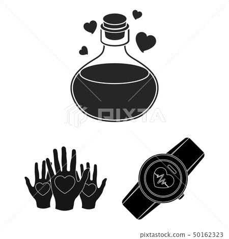 Vector illustration of abstract and shape logo. Collection of abstract and love vector icon for 50162323