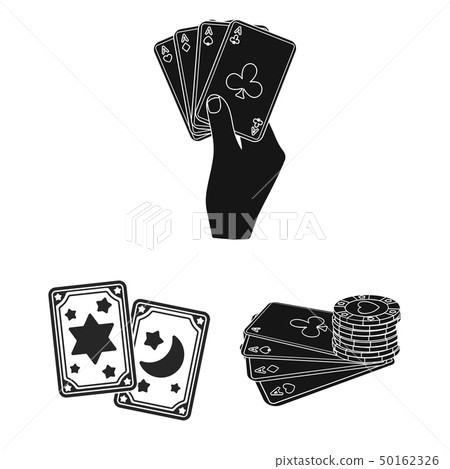 Vector illustration of game and magic logo. Set of game and poker stock symbol for web. Vector illustration of game and magic logo. Set of game and poker stock symbol for web. 50162326