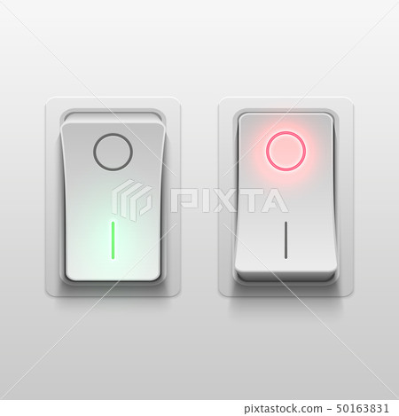 Realistic 3d electric toggle switches vector... - Stock Illustration ...