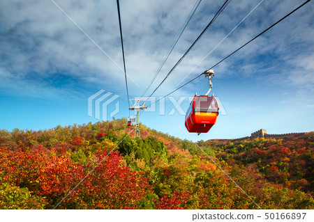 Cable car to top of the great wall 50166897