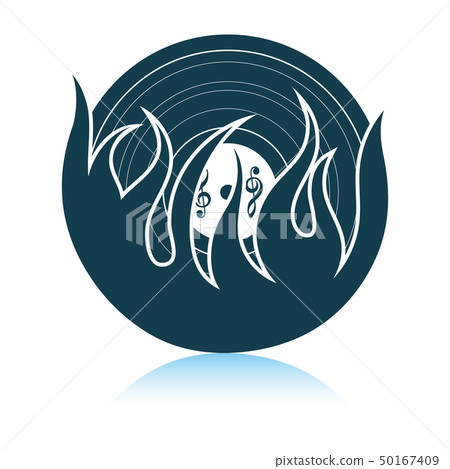 Flame vinyl icon 50167409