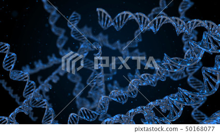 Abstract luminous structure of DNA molecule. 50168077
