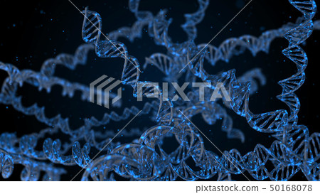 Abstract luminous structure of DNA molecule. 50168078