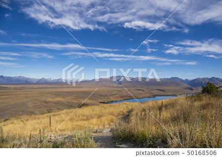 Landscape of New Zealand Perspective from Mount John Observatory Landscape of New Zealand Perspective from Mount John Observatory 50168506