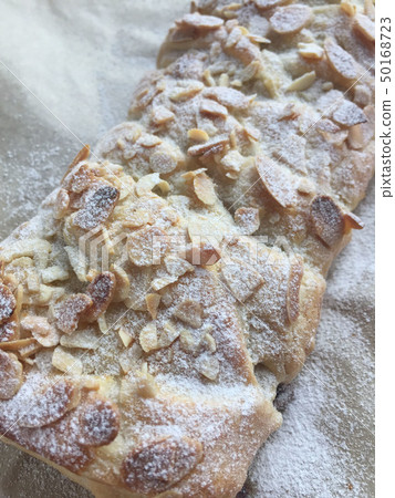 puff pastry decorated with peanuts 50168723