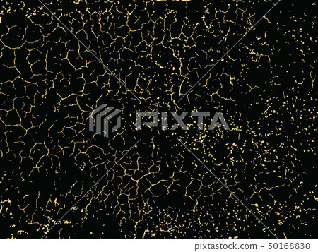 Patina scratch golden elements. Vector gold grunge texture. Trendy glamour background. 50168830