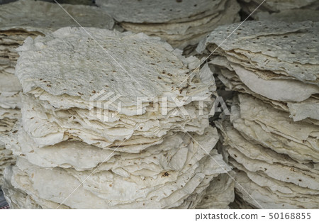 Homemade filo dough leaves 50168855