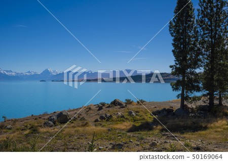 New Zealand landscape Lake Pukaki 50169064