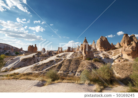 Famous stone mushrooms. Cappadocia Famous stone mushrooms. Cappadocia 50169245