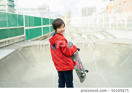 Children skate park portrait 50169875