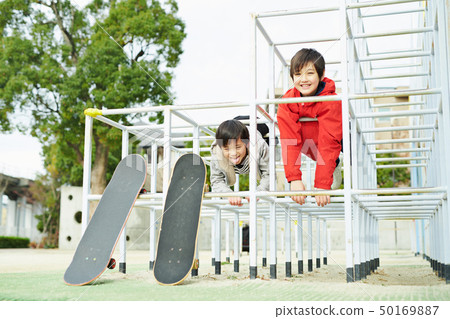 Children skateboard park 50169887