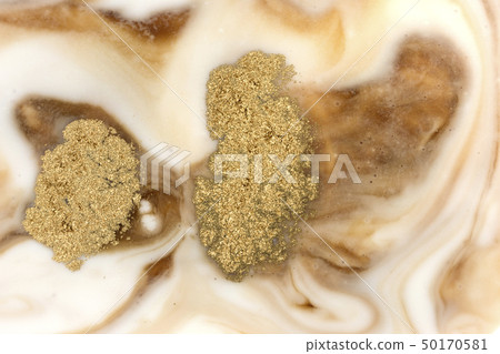 Beige marbling pattern. Golden marble liquid texture. Beige marbling pattern. Golden marble liquid texture. 50170581