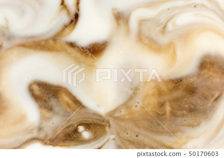 Beige marbling pattern. Golden marble liquid texture. 50170603