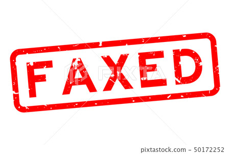 Grunge red faxed word square rubber seal stamp Grunge red faxed word square rubber seal stamp 50172252
