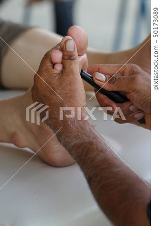 foot massage hands healthy spa Reflexology therapy 50173089