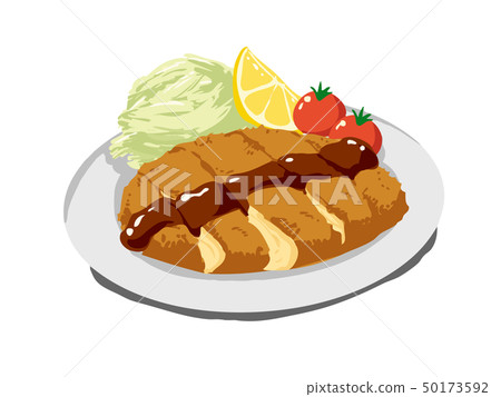 Pork cutlet - Stock Illustration [50173592] - PIXTA