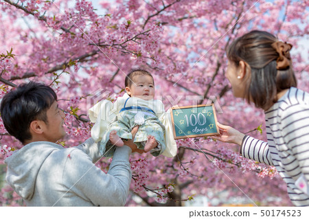 櫻花和家庭照片 50174523