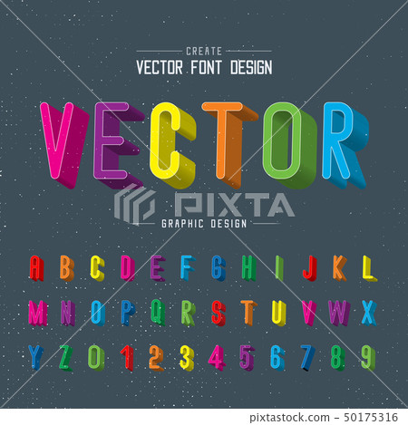 Font and alphabet vector, Letter style typeface Font and alphabet vector, Letter style typeface 50175316