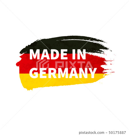 Grunge brush stroke with Germany national flag, Grunge brush stroke with Germany national flag, 50175887