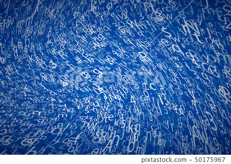 Abstract chaotic complicated crypto symbols 50175967