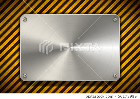 Warning yellow and black stripes with polished Warning yellow and black stripes with polished 50175989