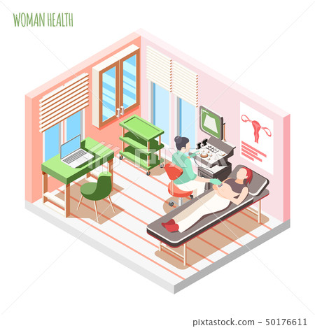 Ultrasound Checking Isometric Composition 50176611