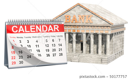 Financial calendar concept. Desk calendar Financial calendar concept. Desk calendar 50177757