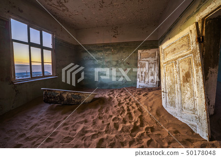 Ruins of the mining town Kolmanskop in the Namib desert near Luderitz in Namibia Ruins of the mining town Kolmanskop in the Namib desert near Luderitz in Namibia 50178048