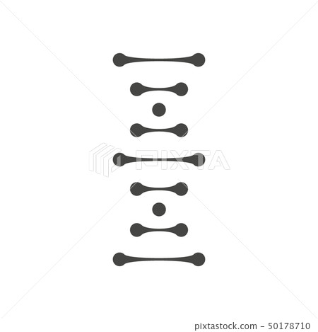 DNA helix symbol or sign illustration on white background. 50178710