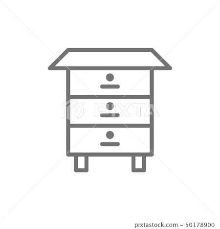 Wood bee hive, honey beehive line icon. Wood bee hive, honey beehive line icon. 50178900