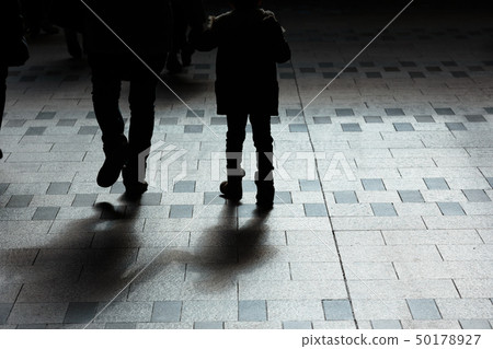 Silhouette of people and feet 50178927
