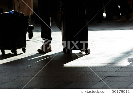 Silhouette of people and feet 50179011