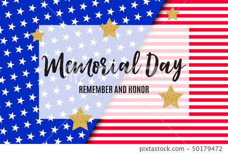 Memorial Day in USA Background Template Vector Memorial Day in USA Background Template Vector 50179472