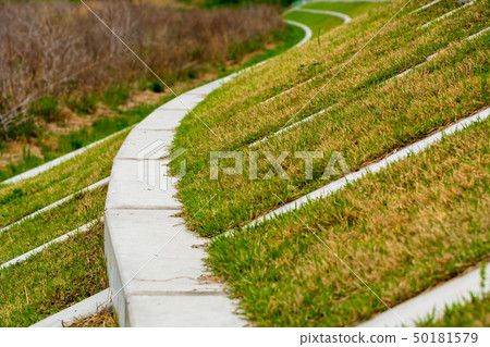 Revetment of the maintained river 50181579