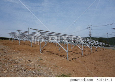 Solar power plant construction site 50181601
