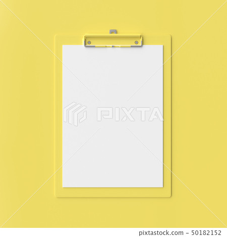 Download Clipboard Mockup Yellow Color Stock Illustration 50182152 Pixta