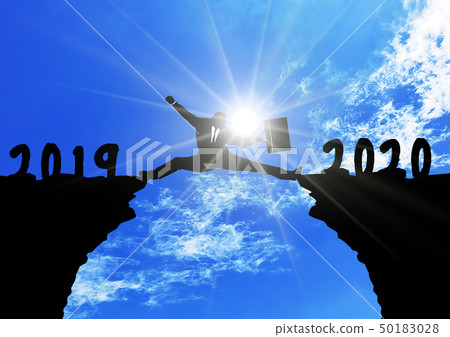 挑戰未來的人的剪影 挑戰未來的人的剪影 50183028