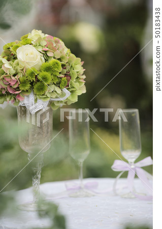 event party or wedding reception, focus on bouquet event party or wedding reception, focus on bouquet 50183438