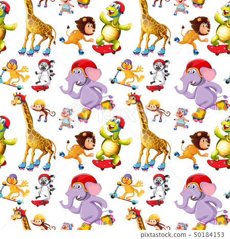Seamless animal pattern concept Seamless animal pattern concept 50184153