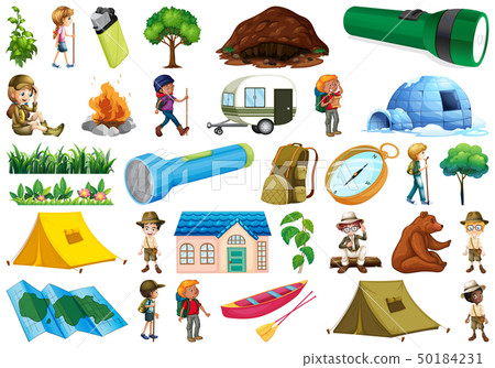 Set of caming objects 50184231