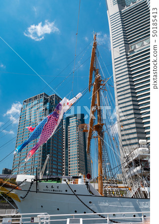 Yokohama Minato Mirai Nippon Maru and Konobori Yokohama Minato Mirai Nippon Maru and Konobori 50185413