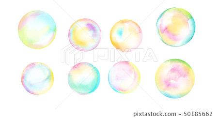 肥皂泡水彩紋理 50185662
