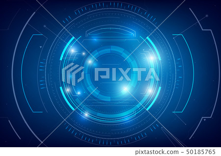 Abstract HUD technology background 007 50185765